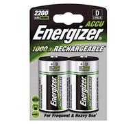 2 Piles Rechargeables D / HR20 2500mAh Energizer Power Plus