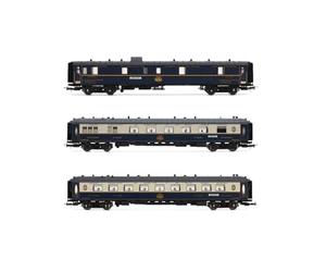 HR4391 Rivarossi CIWL, Lot de 3 unités Edelweiss Pullman Express, Set 2/2 (DD3, VPC Fleche d'or + VP Étoile du Nord), EP. II Autocars de passagers