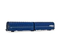 Rivarossi - HR6600 - FS Wagon à Bâche Articulée à 3 Essieux Type Lails 23 83 420 7 850-4 Ausiliare Milano EP IV-V Matériel Roulant, Wagons