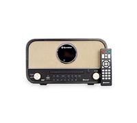 HRA-1782 DBT HiFi rétro avec Tourne-disques (Bluetooth, FM, CD) Couleur noire