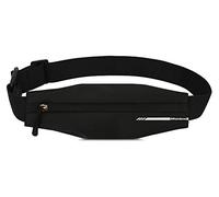 HRainbow Ceinture de Course pour Femmes Hommes Sac Bananes de Sport Sac Ceinture Banane Running Belt Etanche pour Un Téléphone Portable Jusqu’à 7.5" (Noir)