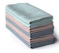HRainbow Lot de 12 Chiffon de Nettoyage en Microfibre Multifunction pour la Salle de Bain Maison Cuisine Bureau Voiture Moto,Multicolore,40 x 30 cm