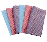 HRainbow Lot de 6 Chiffon de Nettoyage en Microfibre Multifunction pour la Salle de Bain Maison Cuisine Bureau Voiture Moto,Multicolore,40 x 30 cm