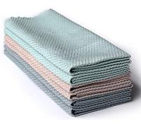HRainbow Lot de 6 Chiffon de Nettoyage en Microfibre Multifunction pour la Salle de Bain Maison Cuisine Bureau Voiture Moto,Multicolore,40 x 30 cm