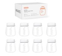 Hranio Lot de 8 bouteilles de stockage de lait maternel compatibles avec les biberons Spectra pour pompage, tire-lait Spectra S1/S2/9 Plus, accessoires non originaux, 170 g