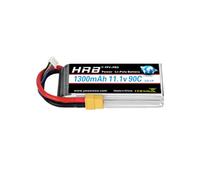 HRB 2 Packs 11.1V 3S 1300mAh 45C LiPo Batterie avec Prise XT60 pour Voiture Evader BX Skylark Mini Shredder 200 Drone Vortex 200 Qav et FPV Racing Quadcopter