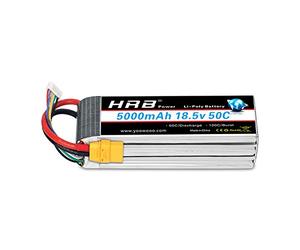 HRB 5000mAh 18,5V 50C 5s Lipo Pack Batterie XT90 pour modélisme RC Car Heli Bâche Boat Truck FPV Voiture hélicoptère Avion comme Align Jet, ESKY, Walkera, Dragan Flyer
