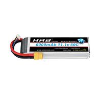 HRB LiPo Batterie 6000mAh 11.1V 50C 3S avec XT60 pour FPV Racing Quadricoptère Racing Drone