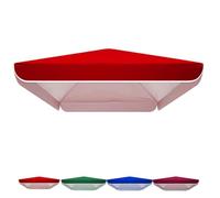 HRDMPFT Auvent De Rechange De Rectangle Toile De Parasol Remplacement Tissu Polyester 4 Baleines 4 Couleurs 200x200cm, 250x250cm, 280x220cm, 300x300cm(Red,250x250cm)