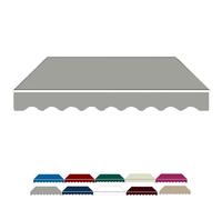 HRDMPFT Store Banne en Polyester Tissu De Rechange Toit D'auvent Toile De Remplacement pour Balcon 300x150cm, 400x150cm, 500x150cm, 300x200cm, 400x200cm, 500x200cm 10 Couleurs(Grey,300x150cm)