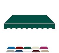HRDMPFT Store Banne en Polyester Tissu De Rechange Toit D'auvent Toile De Remplacement pour Balcon 300x150cm, 400x150cm, 500x150cm, 300x200cm, 400x200cm, 500x200cm 10 Couleurs(Green,300x200cm)
