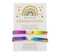 Hremhoo Bracelets pour le premier jour de la maternelle - Bracelets de premier jour d'école - Bracelets de rentrée scolaire - Bracelet coloré avec boussole - Cadeau pour femme, Small, Pas de gemme