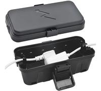 Hrensaw Petite boîte de jonction électrique résistante aux intempéries (dimensions intérieures : 14 x 7,5 x 5,5 cm), boîte de sécurité étanche IP54 pour protéger les minuteries, les rallonges, les