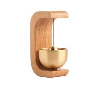 Hreyywo 2024 Sonnette en Bois Carillons éOliens Sonnette sans pour Sonnette de Porte D'EntréE de Maison DéCoration Murale de PièCe EsthéTique-A, 1 PièCes