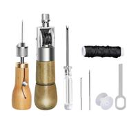 Hreyywo Machine à Coudre à la Main en Cuir, Bricolage, Art du Cuir, Outil de Couture, Cuir de Vache, Sculpture du Cuir, Outil de Couture