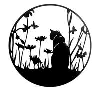 Hreyywo MéTal Noir Silhouette DéCor Coupé Mur Art ÉLéGant Dame Cadeaux Noirs DéCor pour Les Amoureux des DéCoration Murale