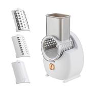 Hreyywo Râpe à Fromage Électrique Machine à Salade Électrique Détachable pour la Cuisine à Domicile Trancheuse à Légumes pour Pommes de Terre, Fromages et Noix