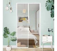 HRGFSM Moustiquaire Magnétique pour Portes,La Porte Moustiquaire MagnéTique FerméE Automatique Peut êTre UtiliséE pour Diverses Portes-White A||80X200CM
