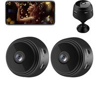 Hrgsot Camtrix Magnetic Mini Security Camera, Mini 1080p HD Wireless Magnetic Security Camera, Hidden Camera WiFi Wireless Small Video Camera, with App for Home Indoor Outdoor (2pcs)