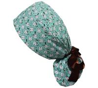 Hrippy Casquette D'infirmière, Couvre-Chef Chirurgical Unisexe, Chapeau De Gommage Médical en Coton, Chapeau De Chirurgie À Imprimé Dessin Animé, Casquette De Médecin Réglable