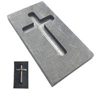 Hrippy Coulée Lingot Moule Croix Forme Graphite Creuset Moule Haute Densité Graphite Moule Or Argent Lingot Moule pour Bijoux Artisanat