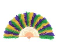 Hrippy Éventail De Plumes De Mardi Gras Éventails À Main De Carnaval Éventail De Plumes À Main pour Fête De Mascarade De Mardi Gras Halloween Décorations De Mariage De Carnaval du Brésil