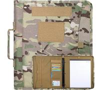 Hrippy Pochette De Support De Bloc-Notes Étanche, Classeur À Anneaux Militaire avec Organisateur De À Fermeture Éclair pour Dossier A4, Classeur Tactique pour Ordinateur Portable, Étui À