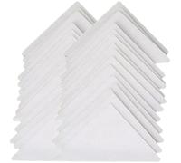 Hrippy Raidisseurs De Col De Chemise 50pcs Autocollants De Col De Chemise Fixes Jetables Rallonge De Col De Raidisseur pour Chemise Habillée pour Hommes S'enroule Pas Se Déforme Pas