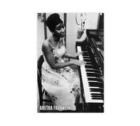 HRJHE Poster sur toile Aretha Franklin - Motif chanteur pop populaire - Décoration murale pour salon, chambre à coucher - 20 x 30 cm
