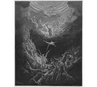 HRJUBWREE Célèbre Image sur Toile Graffiti Art Murale Bible le Jugement Dernier de Gustave Dore Vintage Impressions sur Toile Pour la Décoration Murale 60x90cm