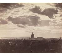 HRJUBWREE Célèbre Image sur Toile Graffiti Art Murale Étude de nuages sur Paris par Charles Marville Vintage Impressions sur Toile Pour la Décoration Murale 60x90cm