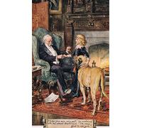 HRJUBWREE Célèbre Image sur Toile Graffiti Art Murale J'espère que tu vas très bien par Charles Edmund Brock Vintage Impressions sur Toile Pour la Décoration Murale 60x90cm