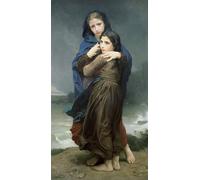 HRJUBWREE Célèbre Image sur Toile Graffiti Art Murale le Chant du Rossignol de William Adolphe Bouguereau Vintage Impressions sur Toile Pour la Décoration Murale 60x90cm