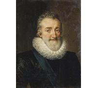 HRJUBWREE Célèbre Image sur Toile Graffiti Art Murale Le roi Henri Iv de France par Pourbus le Jeune Vintage Impressions sur Toile Pour la Décoration Murale 60x90cm