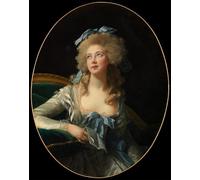 HRJUBWREE Célèbre Image sur Toile Graffiti Art Murale Madame Grand Noël Catherine Vorlée par Elisabeth Louise Vigée Lebrun Vintage Impressions sur Toile Pour la Décoration Murale 60x90cm