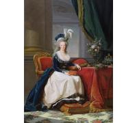 HRJUBWREE Célèbre Image sur Toile Graffiti Art Murale Marie Antoinette par Elisabeth Louise Vigée Lebrun Vintage Impressions sur Toile Pour la Décoration Murale 60x90cm