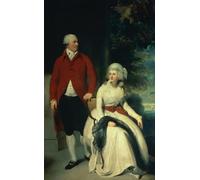 HRJUBWREE Célèbre Image sur Toile Graffiti Art Murale Portrait de Julius Angerstein et de sa seconde épouse Eliza par Lawrence Vintage Impressions sur Toile Pour la Décoration Murale 60x90cm