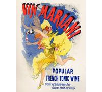 HRJUBWREE Célèbre Peinture D'Art Murale Toile Murale Tableau Aliments et boissons Mariani French Tonic Wine Poster par Jules Cheret Affiche Artistique Pour un Usage Bureautique 60x90cm