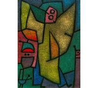 HRJUBWREE Célèbre Peinture D'Art Murale Toile Murale Tableau Ange militant de Paul Klee Affiche Artistique Pour un Usage Bureautique 60x90cm