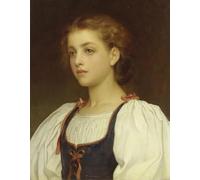 HRJUBWREE Célèbre Peinture D'Art Murale Toile Murale Tableau Biondina par Frederic Leighton Affiche Artistique Pour un Usage Bureautique 60x90cm