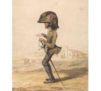 HRJUBWREE Célèbre Peinture D'Art Murale Toile Murale Tableau Caricature d'un officier militaire français par Denis Dighton Affiche Artistique Pour un Usage Bureautique 60x90cm