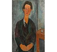 HRJUBWREE Célèbre Peinture D'Art Murale Toile Murale Tableau Chaïm Soutine par Amedeo Modigliani Affiche Artistique Pour un Usage Bureautique 60x90cm