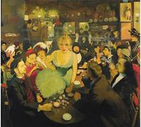 HRJUBWREE Célèbre Peinture D'Art Murale Toile Murale Tableau dans le Club Aristide Bruants Montmartre Le Mirliton de Louis Anquetin Affiche Artistique Pour un Usage Bureautique 60x90cm