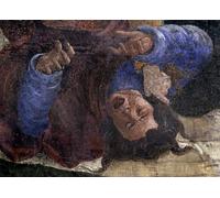 HRJUBWREE Célèbre Peinture D'Art Murale Toile Murale Tableau Histoire de la vie de Moïse. Détail : Égyptiens sous l'épée de Moïse. par Sandro Botticelli Pour un Usage Bureautique 60x90cm