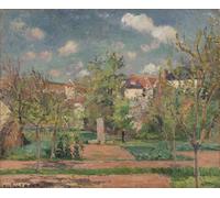 HRJUBWREE Célèbre Peinture D'Art Murale Toile Murale Tableau Jardin en plein soleil de Camille Pissarro Affiche Artistique Pour un Usage Bureautique 60x90cm