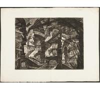 HRJUBWREE Célèbre Peinture D'Art Murale Toile Murale Tableau l'assiette en arc gothique des prisons imaginaires de Battista Piranesi Affiche Artistique Pour un Usage Bureautique 60x90cm