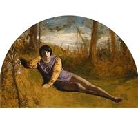 HRJUBWREE Célèbre Peinture D'Art Murale Toile Murale Tableau le jeune poète par un artiste célèbre Affiche Artistique Pour un Usage Bureautique 60x90cm