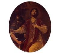 HRJUBWREE Célèbre Peinture D'Art Murale Toile Murale Tableau le Martyre de Saint Laurent Corrado Giaquinto Affiche Artistique Pour un Usage Bureautique 60x90cm