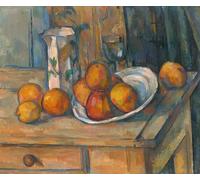 HRJUBWREE Célèbre Peinture D'Art Murale Toile Murale Tableau Nature morte au pot à lait etfruits de Paul Cézanne Affiche Artistique Pour un Usage Bureautique 60x90cm