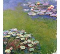 HRJUBWREE Célèbre Peinture D'Art Murale Toile Murale Tableau Nymphéas Voir détail par Claude Monet Affiche Artistique Pour un Usage Bureautique 60x90cm